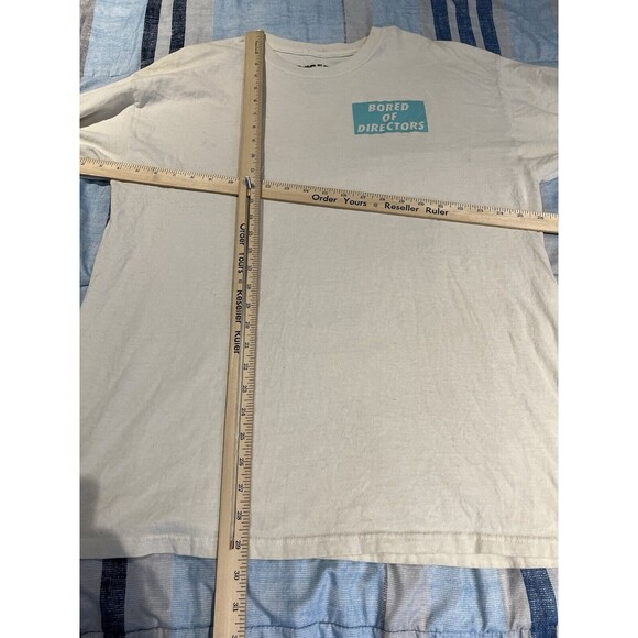 Bored of directors men's XL double-sided cream t shirt - Picture 3 of 6